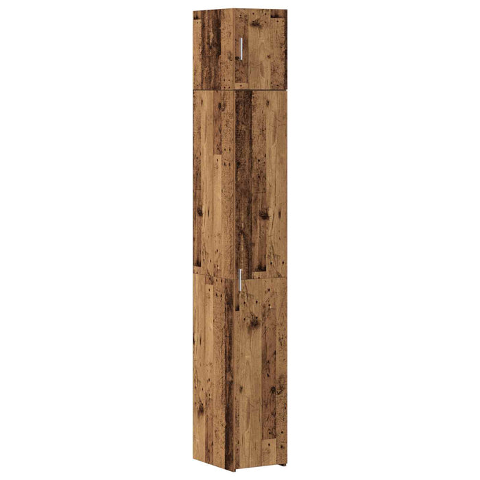 Dulap de depozitare cu 2 piese și rafturi 2 pcs Lemn vechi WALTI