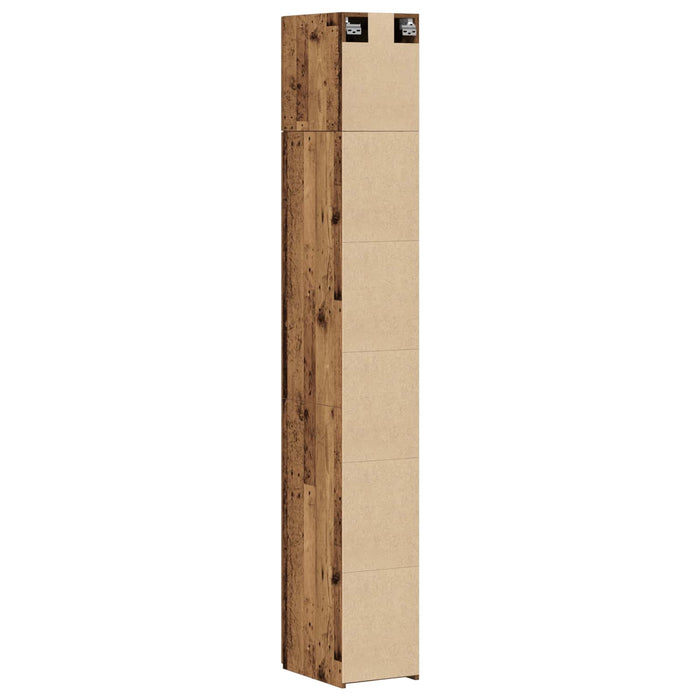 Dulap de depozitare cu 2 piese și rafturi 2 pcs Lemn vechi WALTI