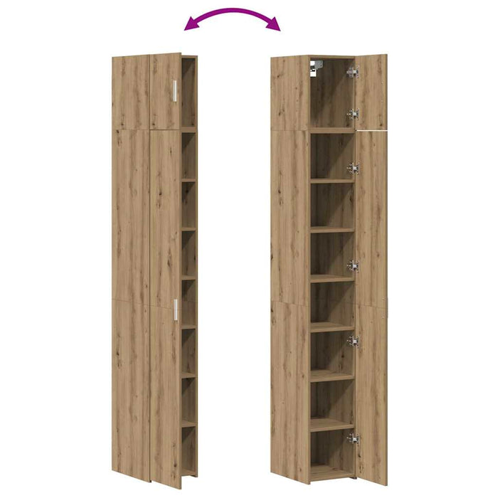 Dulap de Stocare Subțire Stejar 30x42.5x225 cm Lemn prelucrat - WALTI WALTI