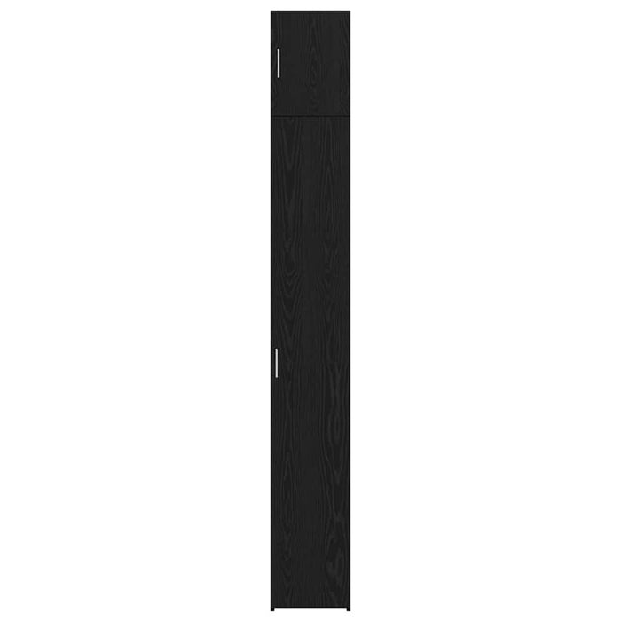 Slim Storage Cabinet Stejar Negru 30x42.5x225 cm Lemn prelucrat - WALTI WALTI