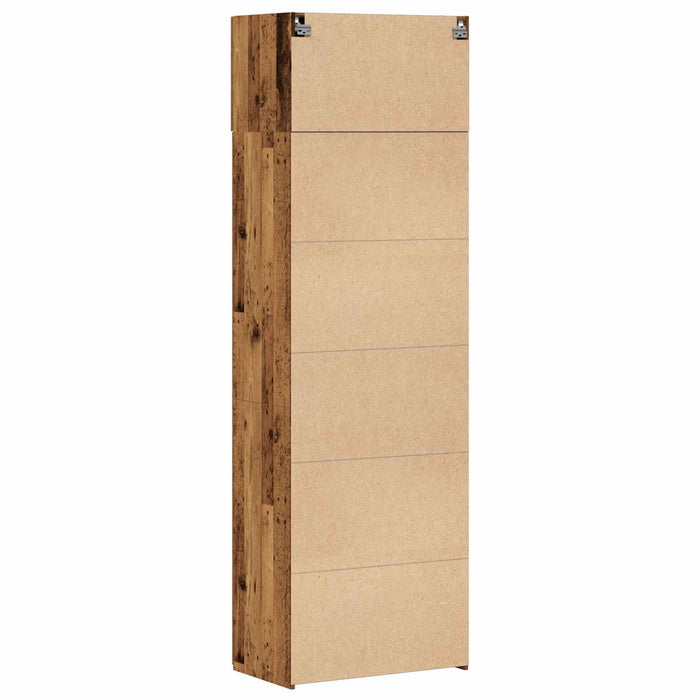 Dulap de depozitare 2 pcs Lemn vechi 70 x 42,5 x 225 cm WALTI