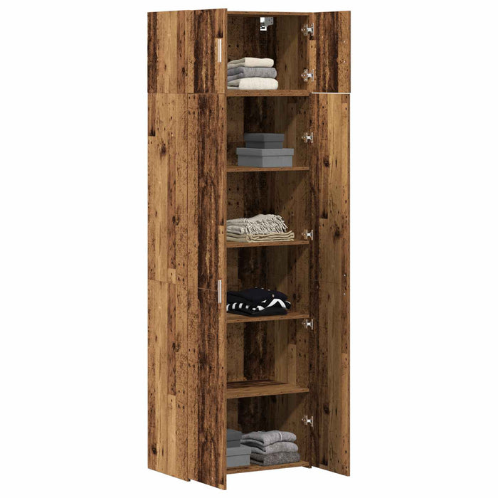 Dulap de depozitare 2 pcs Lemn vechi 70 x 42,5 x 225 cm WALTI