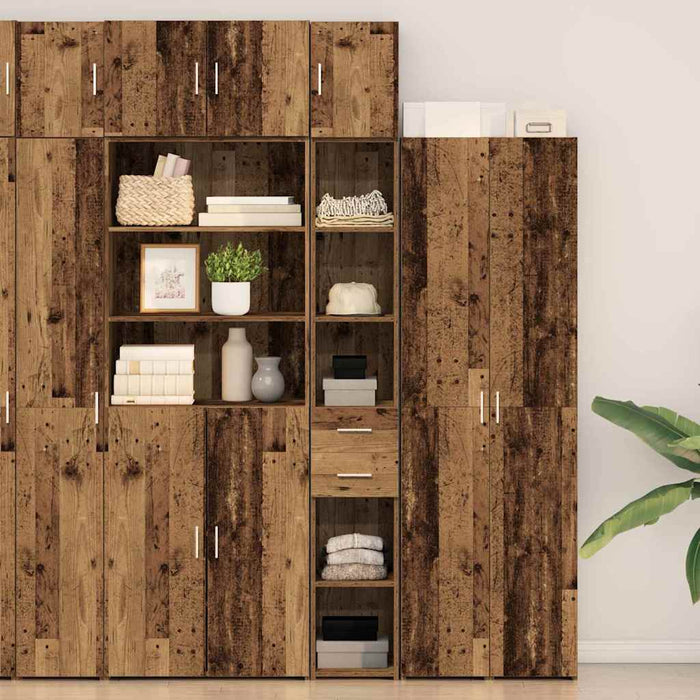 Dulap de stocare subțire vidaXL Lemn vechi 30x42.5x225 cm Lemn prelucrat - WALTI WALTI