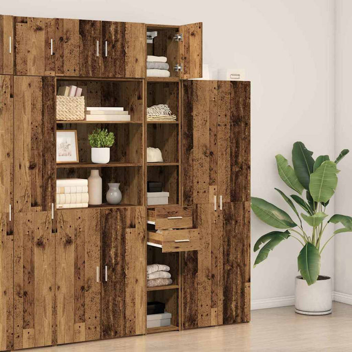 Dulap de stocare subțire vidaXL Lemn vechi 30x42.5x225 cm Lemn prelucrat - WALTI WALTI