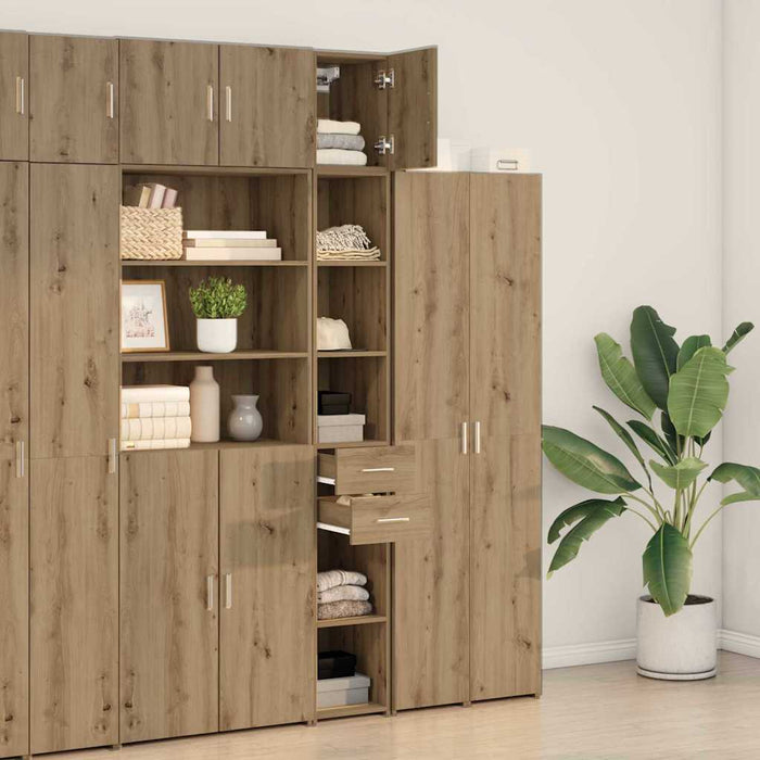 Cabinet de Stocare Subțire Stejar Artisan 30x42.5x225 cm Lemn Prelucrat - WALTI WALTI