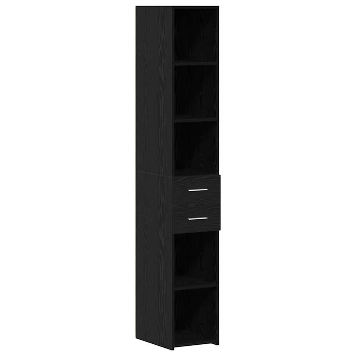 Cabinet de Depozitare Slim vidaXL Stejar Negru 30x42.5x225 cm Lemn Stratificat - WALTI WALTI