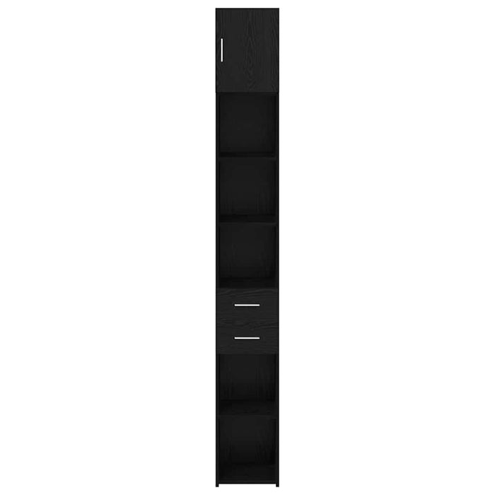 Cabinet de Depozitare Slim vidaXL Stejar Negru 30x42.5x225 cm Lemn Stratificat - WALTI WALTI