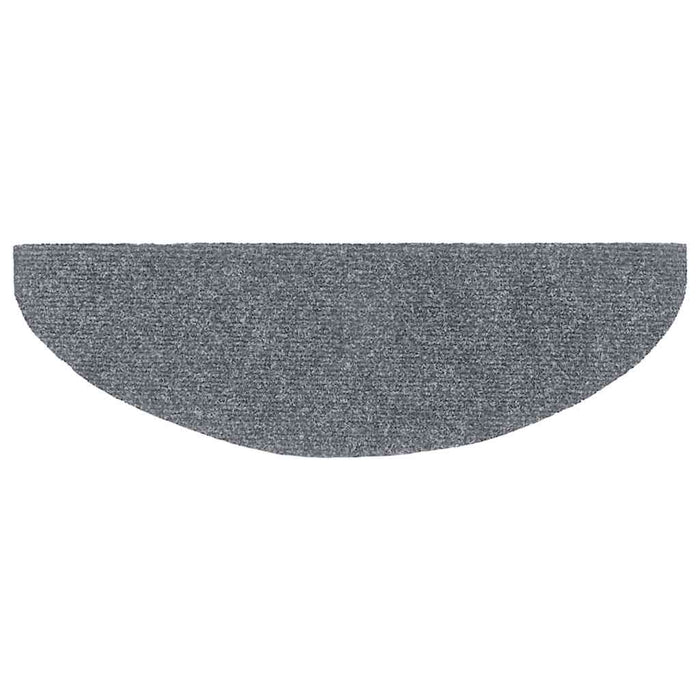 Covorașe autoadezive pentru scări, 20 buc., 65x21x4 cm, gri deschis, semirotunde, mari - WALTI WALTI
