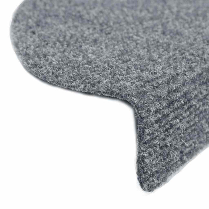 Covorașe autoadezive pentru scări, 20 buc., 65x21x4 cm, gri deschis, semirotunde, mari - WALTI WALTI