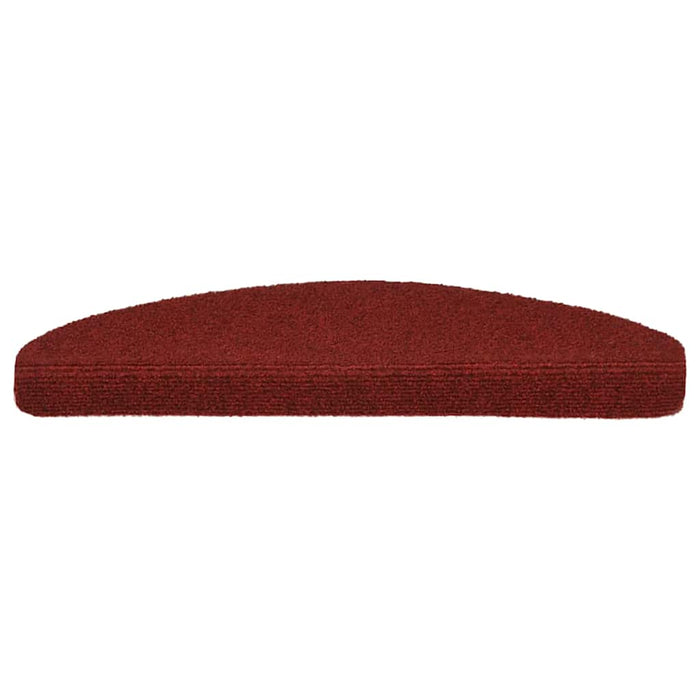Covorașe pentru scări autoadezive, 30 buc., 65x21x4 cm, roșu bordeaux, semirotunde, mari WALTI