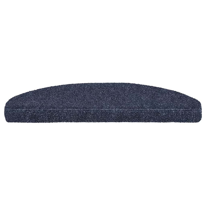 Covorașe autoadezive pentru scări, 30 buc., 65x21x4 cm, albastru, semirotunde, mari WALTI
