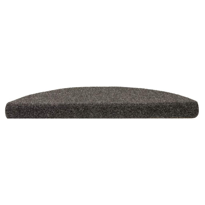 Covorașe pentru scări autoadezive, 30 buc., 56x17x3 cm, antracit, semirotunde WALTI
