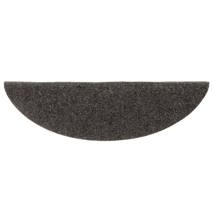 Covorașe pentru scări autoadezive, 30 buc., 56x17x3 cm, antracit, semirotunde WALTI