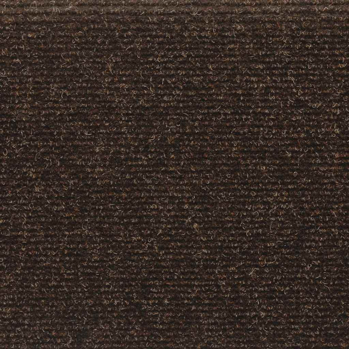 Covorașe scări autoadezive, 30 buc., 65x21x4 cm, maro, cu margini dreptunghiulare WALTI