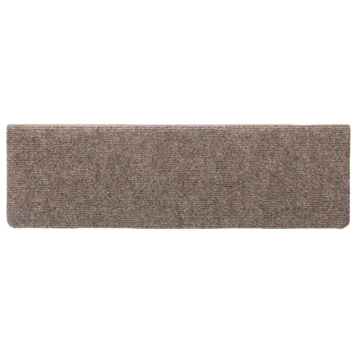 Covorașe autoadezive pentru scări, 30 buc., 65x21x4 cm, bej, cu margini dreptunghiulare WALTI
