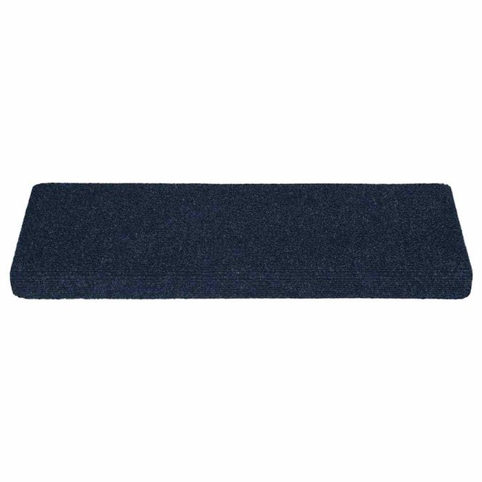 Covorașe autoadezive pentru scări, 30 buc., 65x21x4 cm, margini dreptunghiulare, bleumarin WALTI