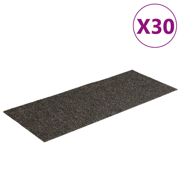 Covorașe autoadezive pentru scări, 30 buc., 60x25 cm, antracit, dreptunghiulare - WALTI WALTI