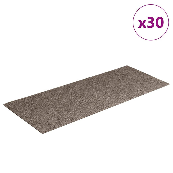 Covorașe autoadezive pentru scări, bej, dreptunghiulare, 30 buc., 60x25 cm WALTI