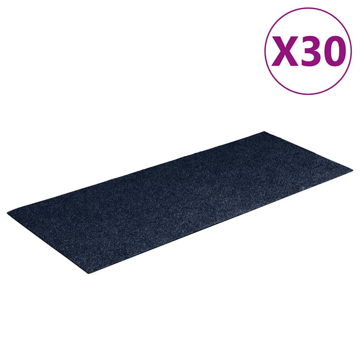 Covorașe autoadezive pentru scări, 30 buc., 60x25 cm, dreptunghiulare, bleumarin WALTI