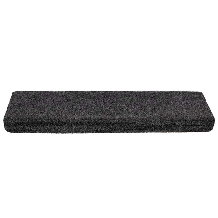Covorașe scări autoadezive, 20 buc., 65x21x4 cm, gri închis, cu margine dreptunghiulară WALTI