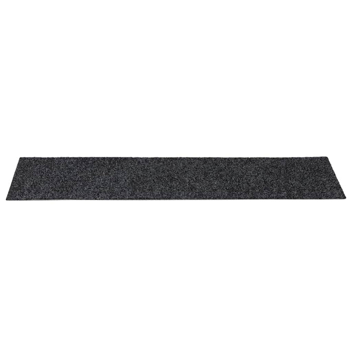 Covorașe scări autoadezive, 30 buc., 76x20 cm, gri închis, dreptunghiulare WALTI
