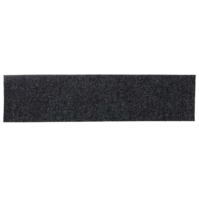 Covorașe scări autoadezive, 30 buc., 76x20 cm, gri închis, dreptunghiulare WALTI