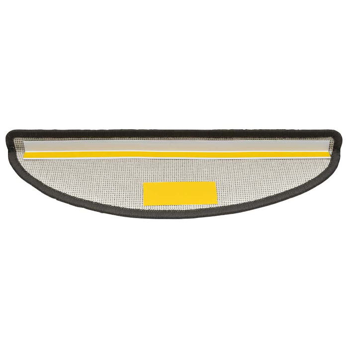 Covorașe pentru scări, 30 buc., 56x17x3 cm, gri închis, semirotunde - WALTI WALTI