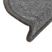 Covorașe pentru scări, 30 buc., 56x17x3 cm, gri închis, semirotunde - WALTI WALTI