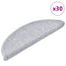 Covorașe pentru scări, 30 buc., 56x17x3 cm, gri deschis, semirotunde - WALTI WALTI