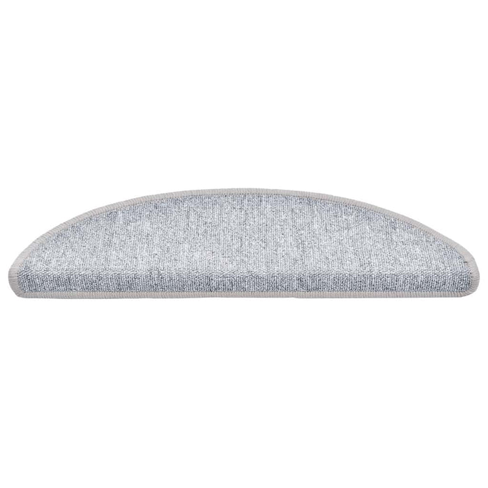 Covorașe pentru scări, 30 buc., 56x17x3 cm, gri deschis, semirotunde - WALTI WALTI