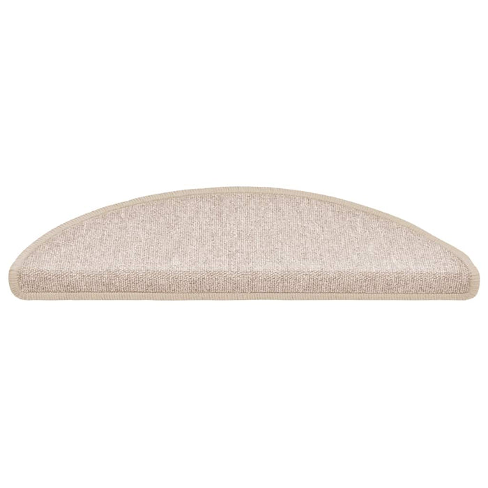 Covorașe scări, 30 buc., 56x17x3 cm, semirotunde, gri taupe WALTI