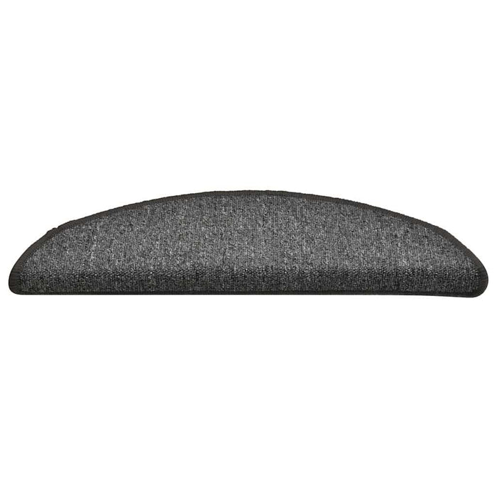 Covorașe pentru scări, 30 buc., 56x17x3 cm, gri închis, semirotunde - WALTI WALTI