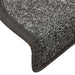 Covorașe pentru scări, 30 buc., 56x17x3 cm, gri închis, semirotunde - WALTI WALTI