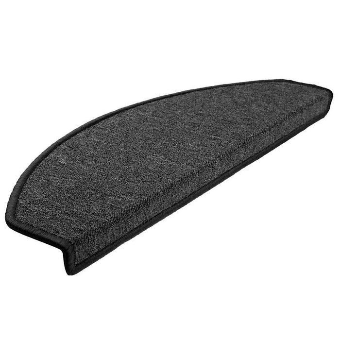 Covorașe pentru scări, 30 buc., 65x24x4 cm, antracit, semirotunde, mari - WALTI WALTI