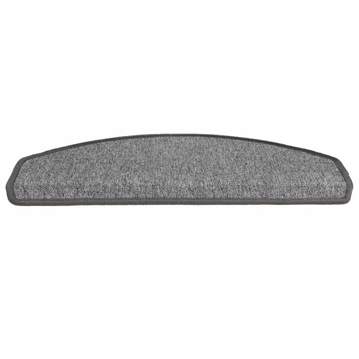Covorașe pentru scări, 30 buc., 65x24x4 cm, gri închis, semirotunde, mari - WALTI WALTI