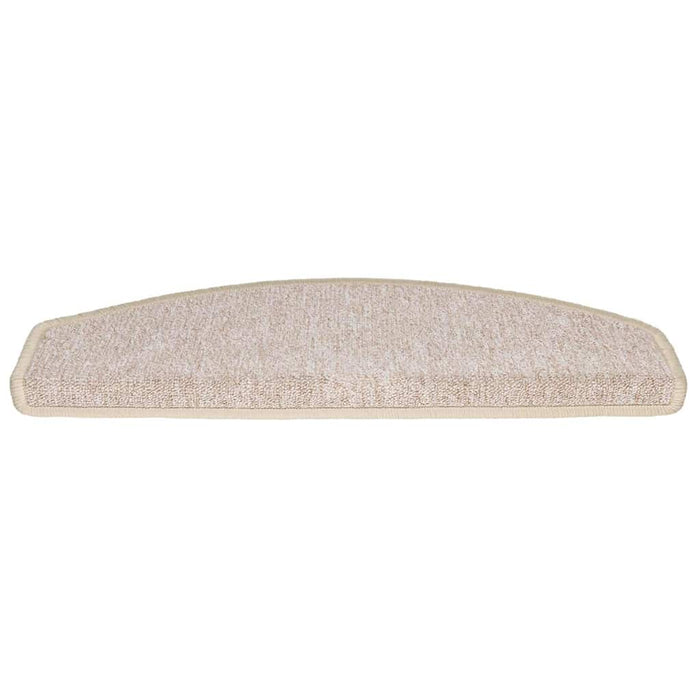 Covorașe pentru scări, 30 buc., 65x24x4 cm, semirotunde, maro taupe, mari WALTI