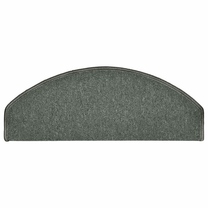 Covorașe pentru scări, 30 buc., 65x24x4 cm, verde închis, semirotunde, mari - WALTI WALTI