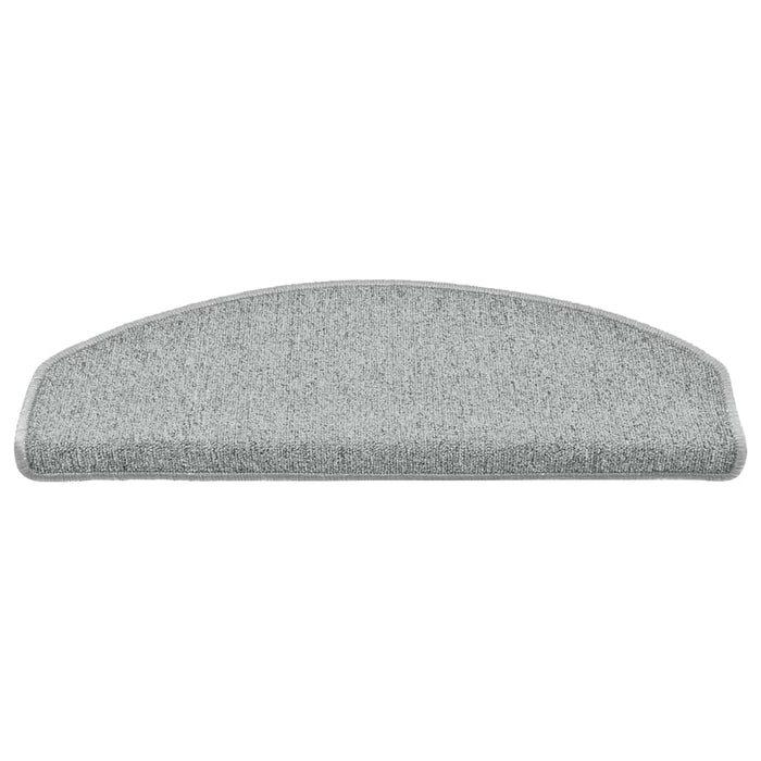 Covorașe pentru scări, 30 buc., 65x24x4 cm, gri deschis, semirotunde, mari - WALTI WALTI