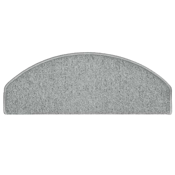 Covorașe pentru scări, 30 buc., 65x24x4 cm, gri deschis, semirotunde, mari - WALTI WALTI