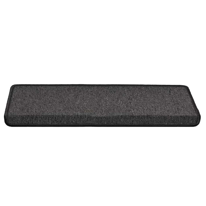 Covorașe pentru scări, 30 buc., 65x21x4 cm, antracit, cu margini dreptunghiulare WALTI