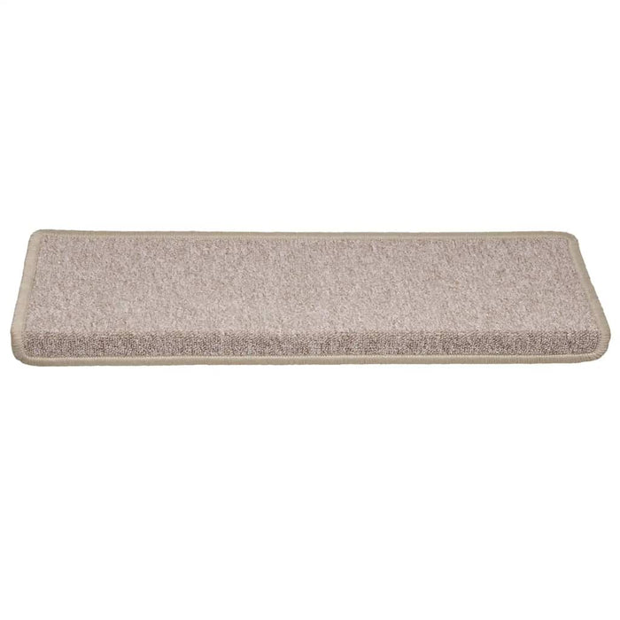 Covorașe pentru scări, 30 buc., 65x21x4 cm, margini dreptunghiulare, gri taupe WALTI