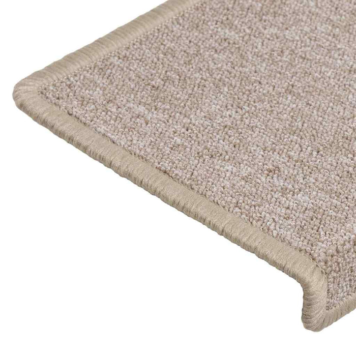 Covorașe pentru scări, 30 buc., 65x21x4 cm, margini dreptunghiulare, gri taupe WALTI