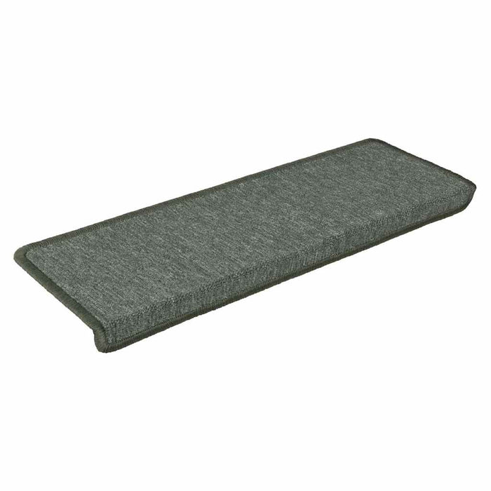 Covorașe pentru scări, 30 buc., 65x21x4 cm, verde închis, cu margini dreptunghiulare WALTI