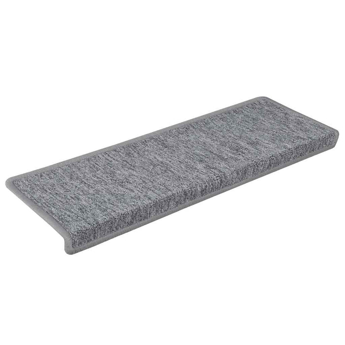 Covorașe pentru scări, 30 buc., 65x21x4 cm, gri deschis, cu margini dreptunghiulare - WALTI WALTI
