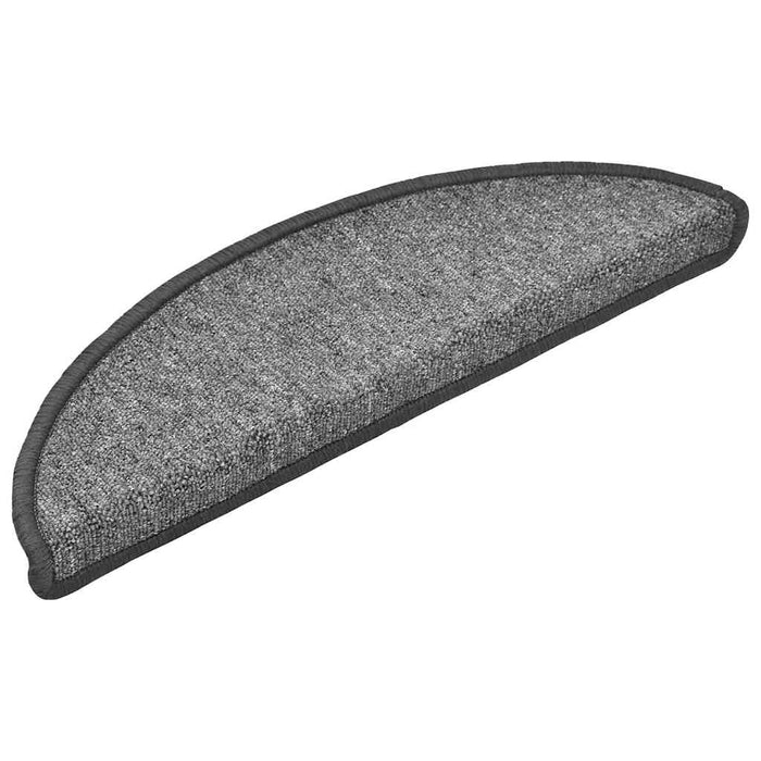 Covorașe pentru scări, 20 buc., 56x17x3 cm, gri închis, semirotunde - WALTI WALTI