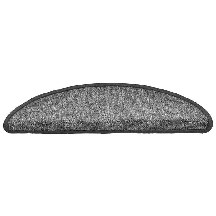 Covorașe pentru scări, 20 buc., 56x17x3 cm, gri închis, semirotunde - WALTI WALTI