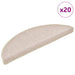 Covorașe scări, 20 buc., 56x17x3 cm, semirotunde, gri taupe - WALTI WALTI