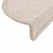 Covorașe scări, 20 buc., 56x17x3 cm, semirotunde, gri taupe - WALTI WALTI