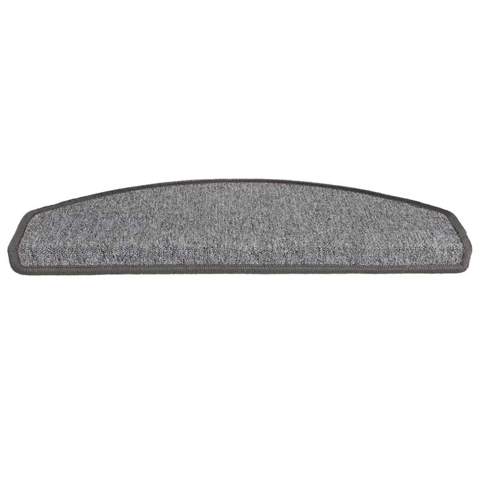 Covorașe pentru scări, 20 buc., 65x24x4 cm, gri închis, semirotunde, mari - WALTI WALTI