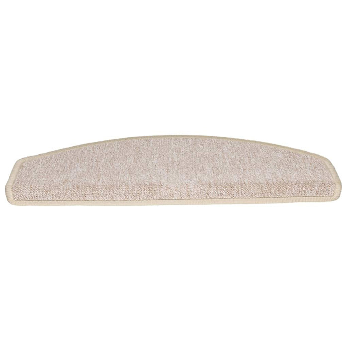 Covorașe pentru scări, 20 buc., 65x24x4 cm, semirotunde, taupe, mari WALTI